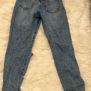 Denim&Co Blue Straight Leg Jeans